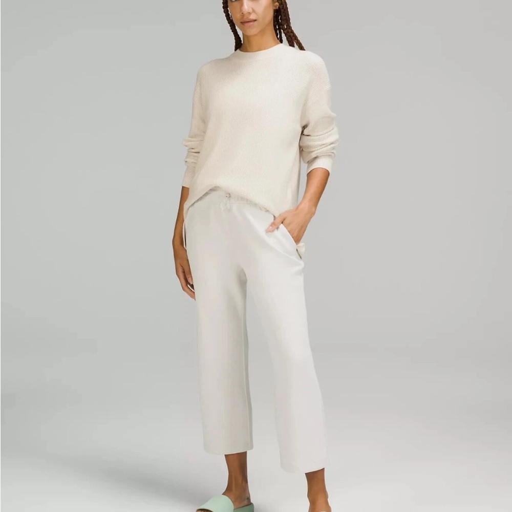 Lululemon Merino Wool Blend Ribbed Crewneck Sweater Size 8 - Picture 2 of 8